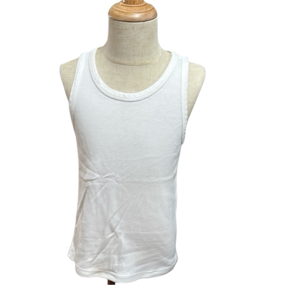Hanna Andersson Kids Organic Cotton White Tank Top